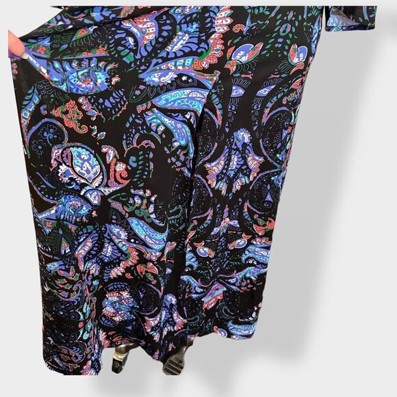 Express Paisley Boho Long Sleeve Maxi Dress - Picture 5 of 8